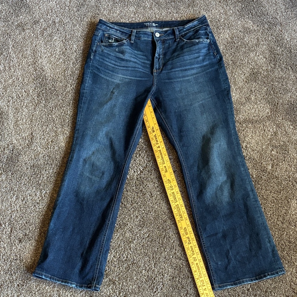 Time and Tru Dark Blue High Rise Boot Jeans